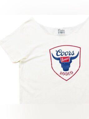 NWT Coors Rodeo Off The Shoulder Graphic Tee XL